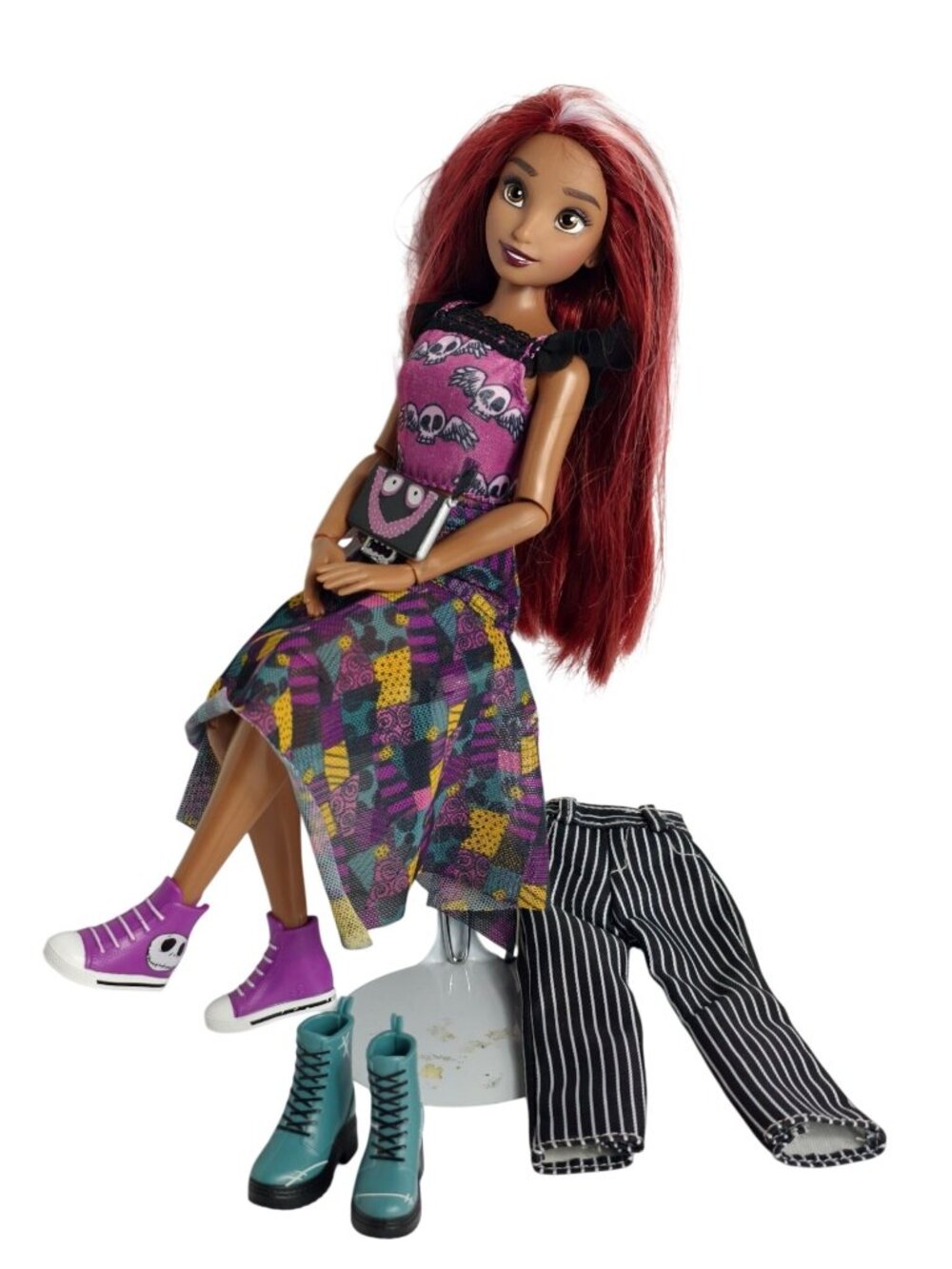 Disney Ily 4ever 12" Doll I Love Jack & Sally Red Hair Gothic Outfit Accessories